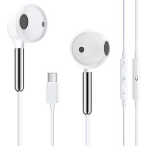 7 x USB C Headphones Wired Earbuds for iPhone 16/15 Earphones Wired Type C, with Mic & Control, Compatible with iPhone 16 Pro Max, 16e, iPad Pro, Galaxy, Pixel and More