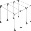 8 Leg Carport KitsSlant Roof Canopy Fitting Kit with 1-3/8" ID, Galvanized Steel Carport Connectors, shed Frame kit DIY Project