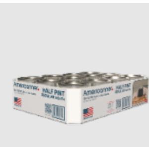 Half-Pint Glass Mason Jars 8-Ounces with Lids and Bands 12-Count per Case (1-Case)