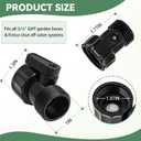 7771873 Garden Hose Shut Off Valve, 3/4'' Plastic Garden Hose Connector, Sprayer Parts for Fimco Lawn & Garden Sprayers