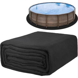 TIEBOLA 15 Foot Eco-Friendly Round Pool Liner Pad - Prevent Punctures and Extend The Life of Your Above Ground Swimming Pool or Hot Tub Liner, Eco-Friendly Above Ground Pool Liner pad