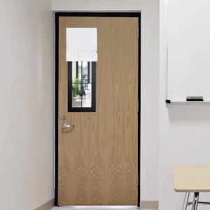 RYB HOME Classroom Door Window Cover, Blackout Shades for Classroom Windows and Doors Cover Lockdown Shades, Room Darkening Design Blocks Views, W 8 x L 36, 1 Panel, Pure White