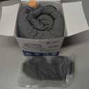 Advanced Memory Foam Neck Travel Pillow, Neck Pillow Airplane with Eye Mask & Ear Plugs, Designed for The Comfort of Travel & Office, Travel Pillow for Plane, Car, Home, Work Grey