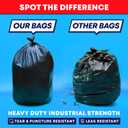 Tasker 65 Gallon Trash Bags Heavy Duty | 120 Count | Extra Large 64 Gallon Trash Bags for Toter | Garbage Bag 65 Gallon Trash Can Liners
