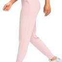 G Gradual Women's Joggers High Waisted Yoga Pants with Pockets Loose Leggings for Women Workout, Athletic, Lounge (Pink, S)