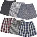 JupiterSecret Men's Woven Boxers Underwear Pack Cotton Boxer Shorts Assorted Colors (Medium)