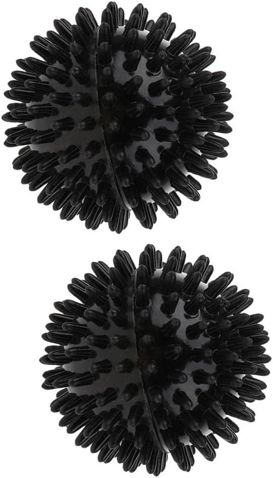 pistro 2pcs Sharp Acupuncture Deep Tissue Muscle Massage Balls Tool - Black