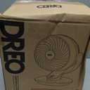 DREO Fan for Bedroom, 13-Inch Oscillating Table Air Circulator Fan for Whole Room, 120 Tilt Adjustment, 25dB Ultra-Quiet, 75ft Powerful Airflow, 4 Speeds Desk Fans with Remote for Home, Office, Small