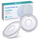 Lictin Milk Collector Catcher for Breastmilk - Breast Shells & Milk Catcher for Breastfeeding Relief (2 in 1), Protect Sore Nipples for Breastfeeding, Collect Breast Milk Leak for Nursing Moms