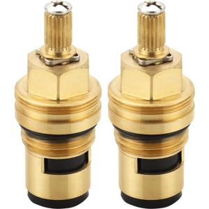 Faucet Cartridges for Grohe 45882000 45883000, 1/2 Cold Hot Ceramic Cartridge, 2-Hole installation faucet ceramic cartridge Replacement Assembly (45882000+45883000)