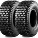 MaxAuto 2 Pcs 11x4X5 11x4.00-5 Turf Tire for Lawn & Garden Golf Cart Mower, P512 LRA