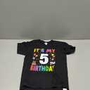 Kids It's My 5th Birthday 5 Five Happy Birthday Boys or Girls T-Shirt Size XS