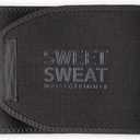 Sports Research Sweet Sweat Waist Trimmer - Premium Sweat Enhancing Fitness Belt for Women & Men - 5 Adjustable Sizes (X-Large, Matte Black)
