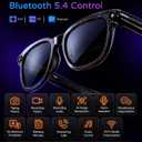 AI Smart Glasses with Camera, 8MP 4K HD Video & Photo Capture, Real-Time Translation, Recording Glasses with AI Assistant, Open-Ear Audio, Object Recognition, for Vlog, Outdoor & Hiking(Clear lens)