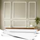 TONGMO 6-Frame Premade Accent Wall Molding Kit, Ready-to-Assemble Wainscoting Panels, Pre-Cut Chair Rail Moulding Trim for Home Décor (6-Frame Style 1)