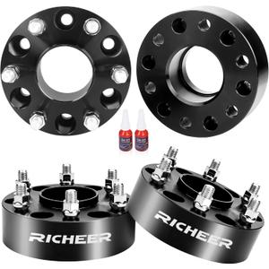 Richeer 2 inch 6x5.5 Wheel Spacer for 2019-2024 Ram 1500, 4 PCS 6x139.7mm Wheel Spacer with 14x1.5 Studs & 77.8mm Center Bore for 2019 2020 2021 2022 2023 2024 Ram 1500