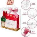 Jutieuo 20 PCS Clear Gift Bags with Handles, 9.8 x 9.8 x 3.5 Inches Reusable Plastic Goodie Bag Transparent Party Favor Bags Bulk for Weddings Birthdays Events, Classrooms & Celebrations