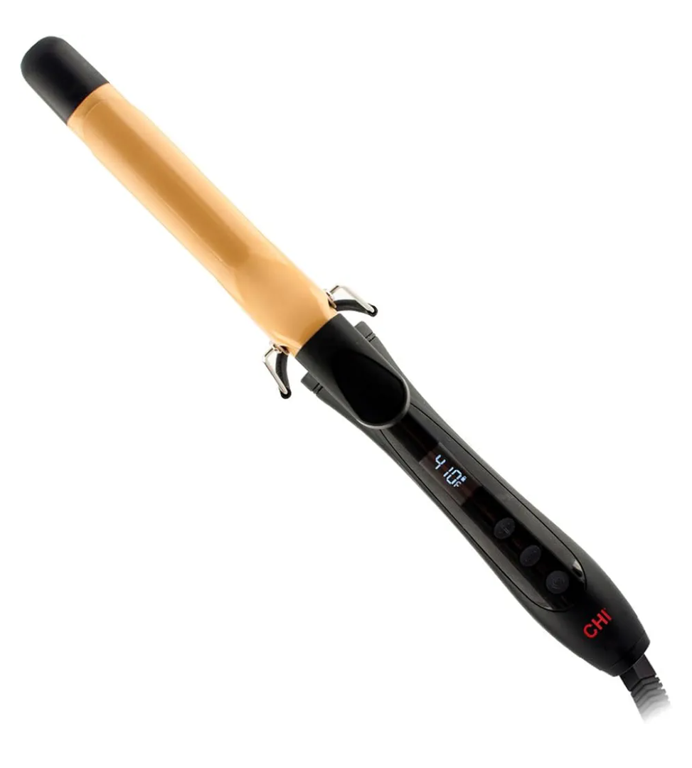 CHI Texture Tourmaline Ceramic Curling Iron, Hair Curler For Smooth & Shiny Curls, Adjustable Temperature & Automatic Shut-Off, 1" Barrel