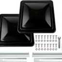 2 Pack 14" Universal Roof Vent Cover Vent Lid Replacement for RV, Trailer, Camper, Motorhome Roof Vent Cover Black