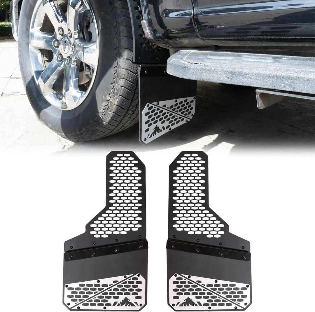 2X Truck Mud Flaps Fit for Ford F150 F250 F350 F450 Splash Guards Off-Road Style