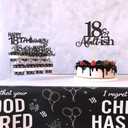 18th Birthday Decorations For Boys Includes Banner, Backdrop, Tablecloth, Latex Balloons, Foil Balloons, Cake Topper, Cupcake Toppers & Hanging Swirls
