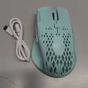 VEGCOO Wireless Gaming Mouse, C30 Silent Click Wireless Rechargeable Gaming Mouse with Double-Click Key and Colorful LED Lights, 3 Level Adjustable DPI for Gaming and Working (Blue)