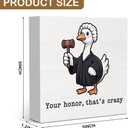 Silly Goose Law School Graduation Season Party Decor for Home School, Funny Graduation Gifts for Lawyer & Law Student 5 X 5 Inches