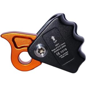 CE 15kN Rope Grab, Safety Clip Clamp, Fall Protection Belay Device, Flipline Rope Adjuster, Self-Locking Fall Arrestor Riser Ascender for Climbing Arborist Rescue Training for 10~12mm Rope