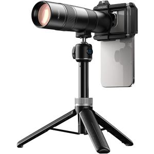APEXEL 30X HD Telephoto Lens for iPhone Pro Max/Samsung/Android,
High Power Zoom Camera Lens with Tripod Mount, Universal Smartphone Compatibility