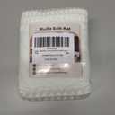 AMOAMI Waffle Bath-Mat, Super Absorbent Bath Mats for Bathroom, Boho Bathroom Rugs Non Slip Washable, Ultra Soft Bathroom-Mat with Tassels Bath Rugs for Floor Mat, 20" X 32" White