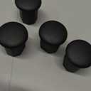 4 Pieces Lacrosse Tape Saver Butt End Plastic Lacrosse End Caps Hockey Stick Supplies, Black