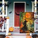 2 x Halloween Witch Garden Flag 12x18 Double Sided Outside Holiday Decorations Vertical Burlap Yard Flags (Vibrant Color)
