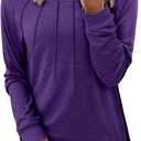 onlypuff Womens Top Long Sleeve Shirts for Women Cute Ladies Top Fashion Fall Tops 2024 Tunic Tops Blouses (L)