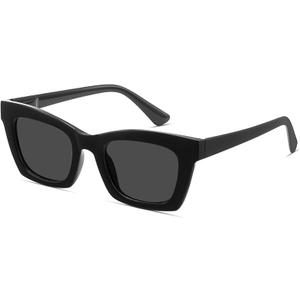 Trendy Polarized Sunglasses For Women Retro Womens Oversized Square Cat Eye Sun Glasses UV Protection 