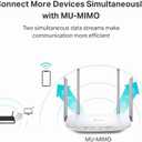 TP-Link AC1200 WiFi Router (Archer A54) - Dual Band Wireless Internet Router, 4 x 10/100 Mbps Fast Ethernet Ports, EasyMesh Compatible, Support Guest WiFi, Access Point Mode, IPv6 & Parental Controls