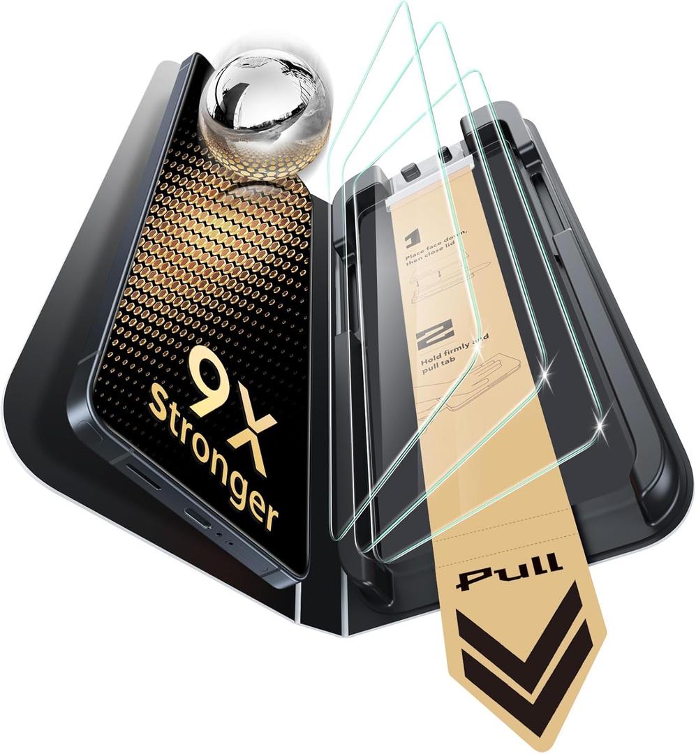 ESR Accessory Glass by Corning 3 Pack 9H+ Glass for Samsung Galaxy S26 Ultra Screen Protector, Anti-Reflective Coating, Military-Grade Protection, Shatterproof & Durable, UltraFit Tray