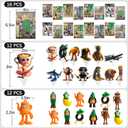 132PCS Brainrot Meme Party Decorations - 3D Figurines, Themed Banner, Balloons, Cake Toppers, Stickers & Keychains | Perfect for Meme Lovers, Teens & Adult Fans Fun Themed Parties