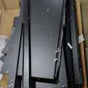 TEENFON Tall Corner Cabinet with LED Lights, Gothic Style Corner Storage Cabinets with Doors, 5-Tier Bathroom Cabinet, Living Room, Dining Room, Black