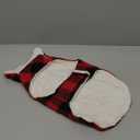 Malier Winter Coat for Dogs  Classic Plaid Fleece Cold Weather Jacket With Pocket, Windproof Warm Vest Clothes for Small Medium Large Dogs (Red, Medium)