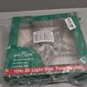 Kurt Adler 10Inch Silver Star Treetop with 10 Mini UL Lights
