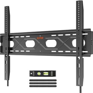 ELIVED Heavy Duty TV Mount for Most 50-120 Inch tvs Up to 220 lbs, Fixed Wall Mount Fits 16"/24"/ 32"/36" Studs, Low Profile TV Bracket up to VESA 950x600mm, 1.1" Space Saving