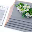 3 x 30 Sheets Silver Gold Edge Flower Bouquet Wrapping PaperFlorist Supplies Waterproof Floral Bouquet Wrapping Paper Bouquet AccessorieFlower Shop Packaging Pape for DIY Gift Wedding Birthday