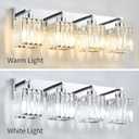 Bathroom Light Fixtures Crystal Modern Vanity Lighting Fixtures 4 Light Chrome Bathroom Vanity Light