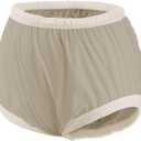 Carer Adult Diaper Cover Noiseless Leakproof Underwear Cover Durable, Lightweight Waterproof Underwear for Incontinence (XL, Beige)