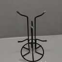 HULISEN Mug Tree for Large Cups, Counter Coffee Mug Holder with 6 Hooks, Metal Coffee Cup Holder Tree, Standing Rack for Countertop, Kitchen Counter Decor, Black