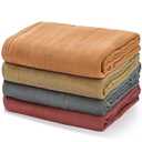 Momcozy Muslin Swaddle Blankets for Baby Boys and Girls, 4-Pack Breathable and Skin-Friendly Receiving Blanket Wrap, Baby Essentials, Registry & Gift, 47 x 47 inches (Brown)