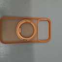 TORRAS 360 Magnetic Stand for iPhone 17 Pro Case, [Fit for MagSafe] [Rotatable Ring Kickstand] [4X Mil-Grade Shockproof] Slim Phone Cover, Camera Button, Cosmic Orange, Translucent, Ostand O3 Fitness
