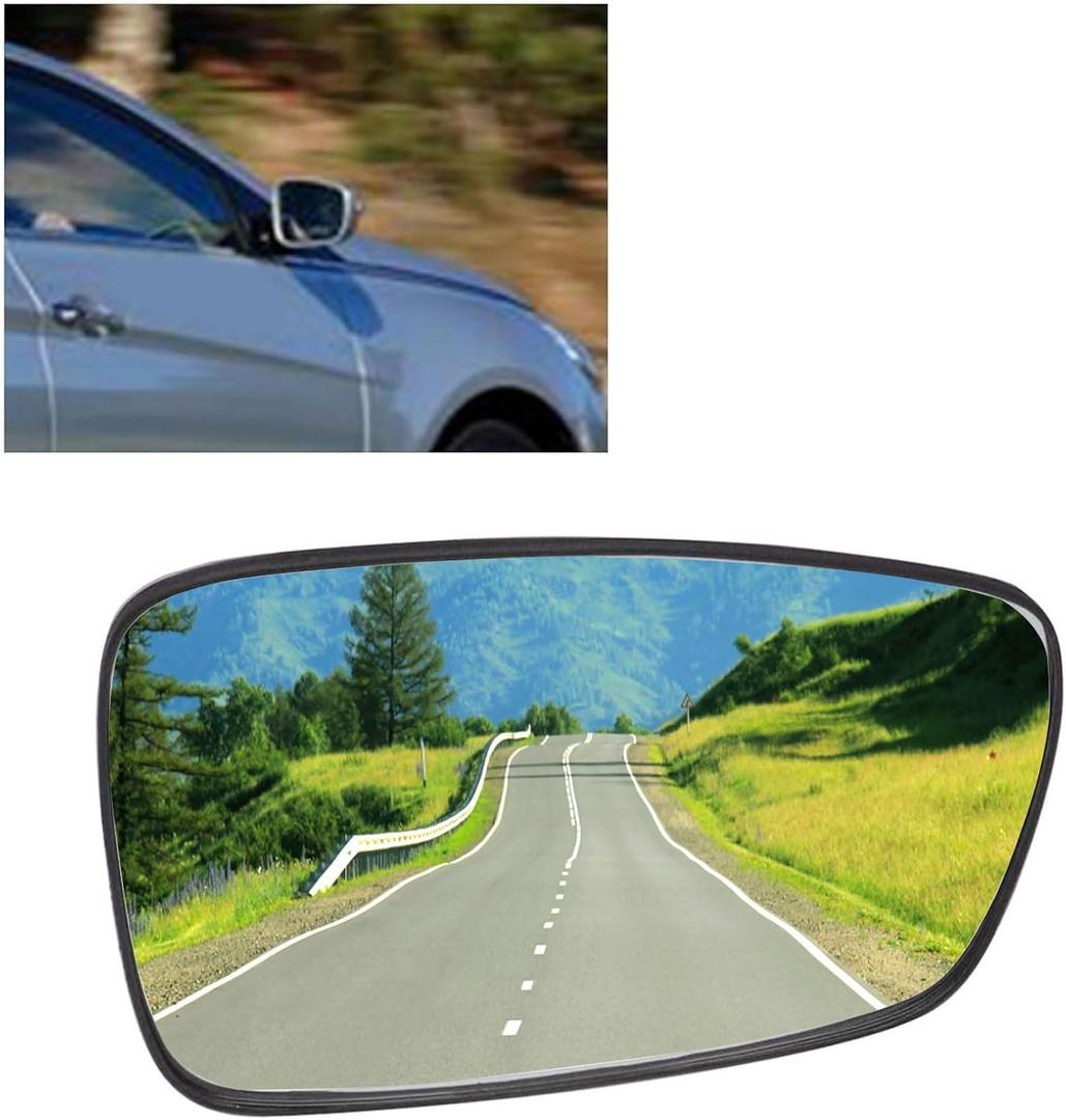 FZJDSD Passenger Side Rear View Mirror Glass with Power Heated Compatible with Hyundai Sonata 2011 2012 2013 2014# 876213Q010 HY1325108 Right Side Mirror Replacement View Mirror Glass w/Power Heated