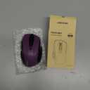 TECKNET Wireless Mouse, 2.4G Ergonomic Optical Mouse, Computer Mouse for Laptop, PC, Computer, Chromebook, Notebook, 6 Buttons, 24 Months Battery Life, 2600 DPI, 5 Adjustment Levels (Purple)