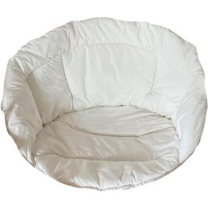 Swing Seat Cushion Garden Rocking Hammock Cradle Pads for Outdoor Indoor Home Bedroom Yard (White)